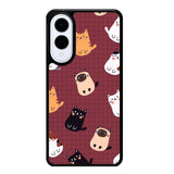Cat Pattern Wallpaper Samsung Galaxy S25 Edge 5G Case OV1436