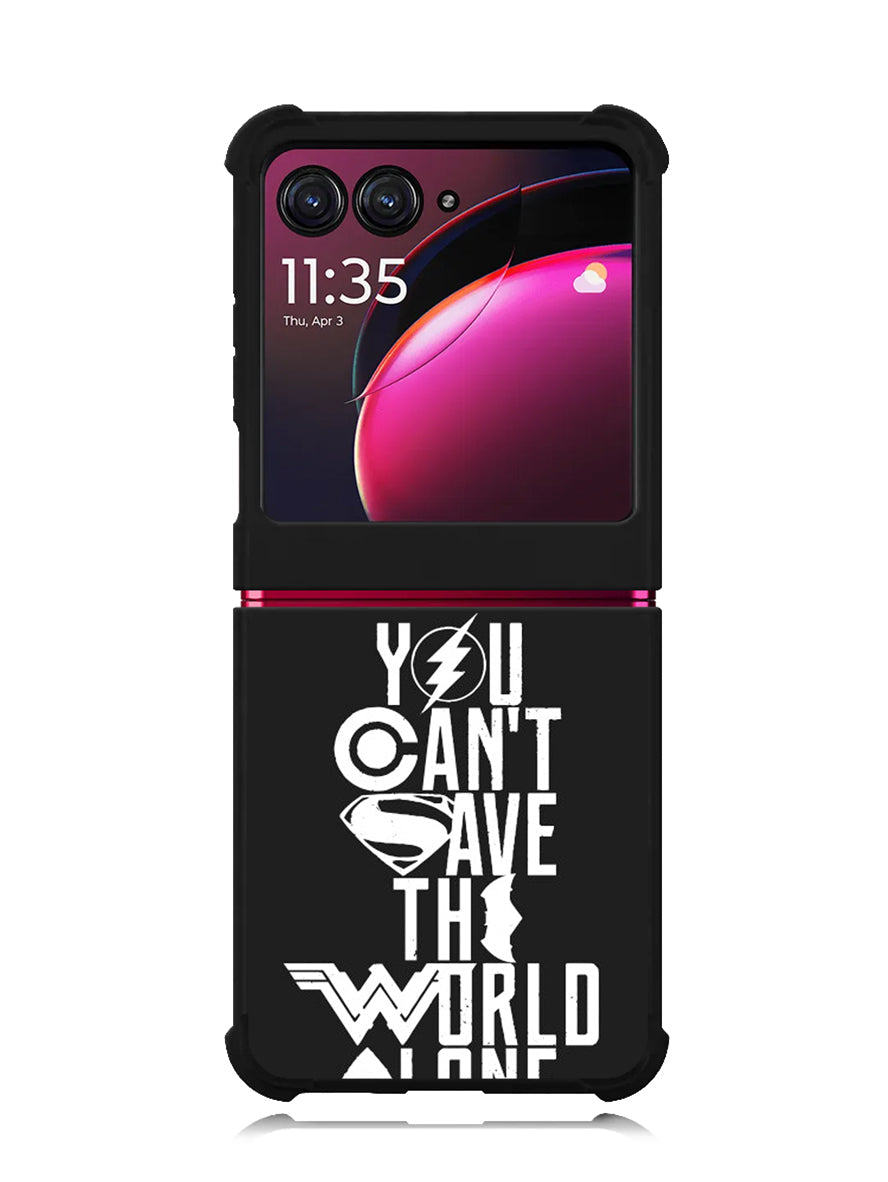 JL You Cant Save The World Alone Motorola Moto Razr Plus 2023 , Moto Razr+ 2023 Case OV1461