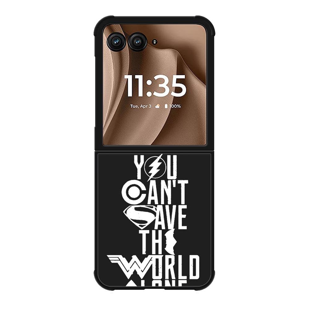 JL You Cant Save The World Alone Motorola Moto RAZR Plus 2025 Case OV1461