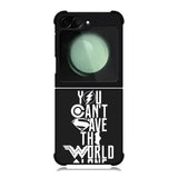 JL You Cant Save The World Alone Samsung Galaxy Z Flip 6 5G 2024 Case OV1461