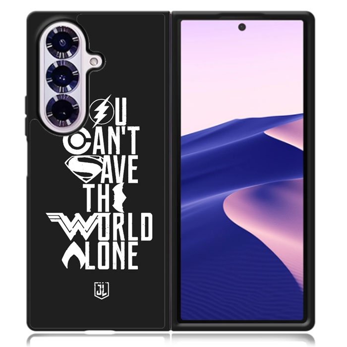 JL You Cant Save The World Alone Samsung Galaxy Z Fold 7 Case OV1461