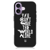 JL You Cant Save The World Alone iPhone 17 Case OV1461
