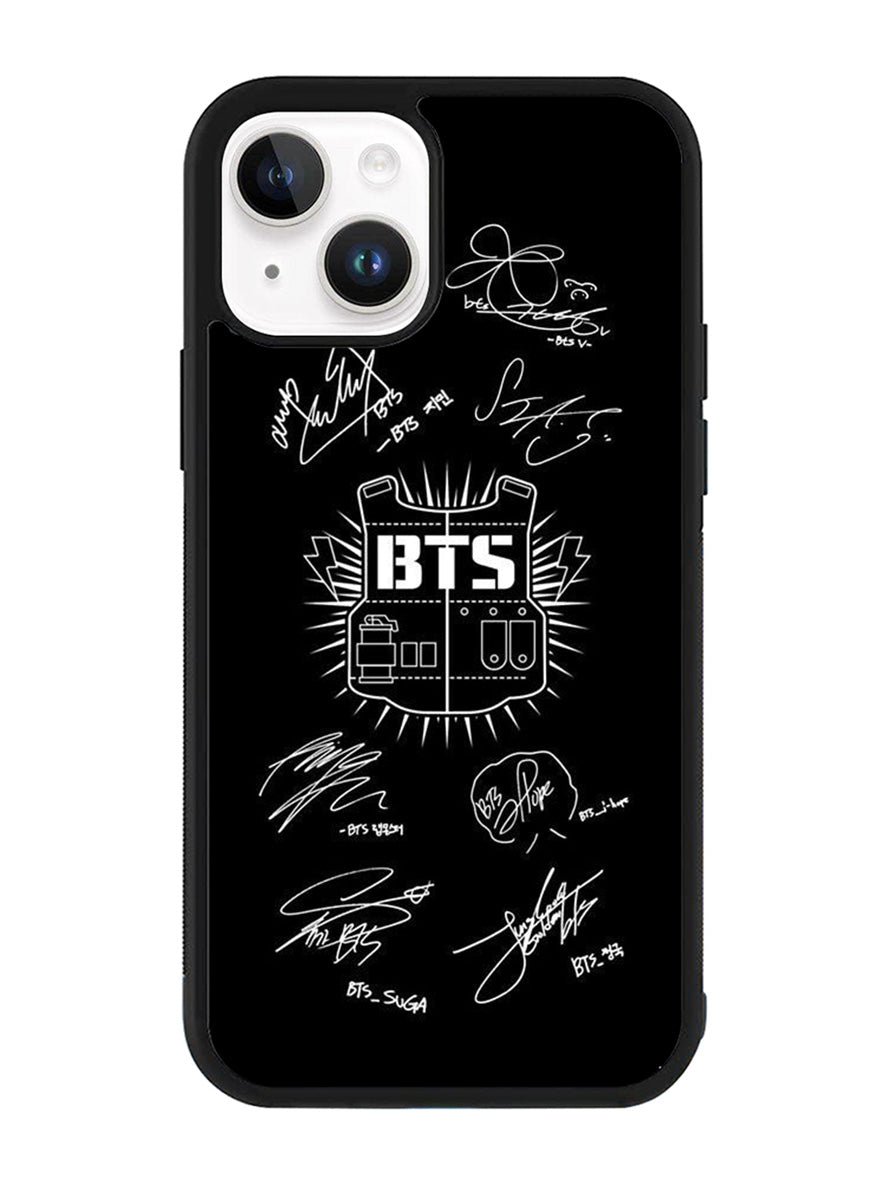 Bangtan Boys Bts Signature iPhone 14 Plus Case QC7552