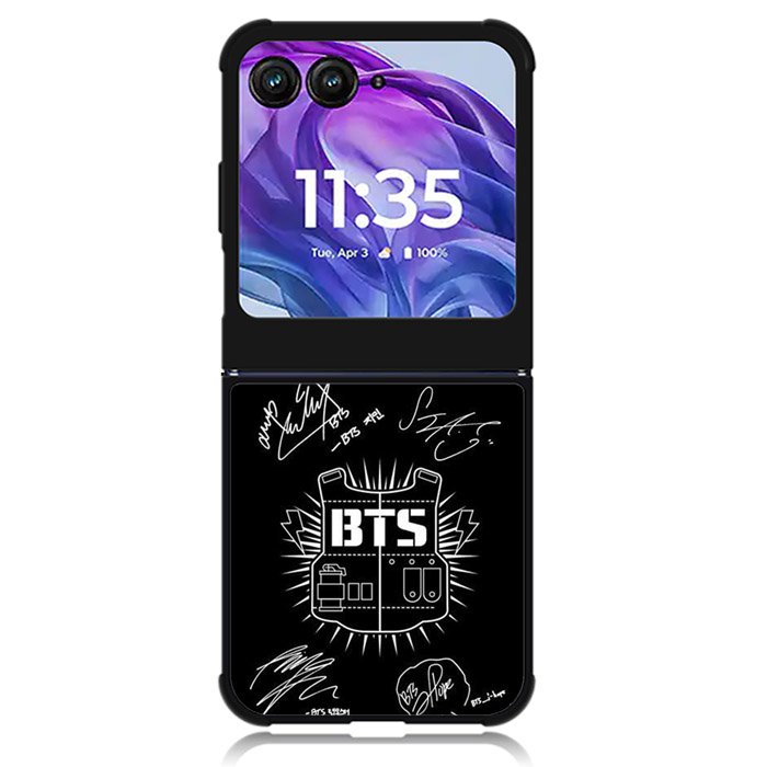 Bangtan Boys Bts Signature Motorola Moto Razr Plus 2024 , Moto Razr+ 2024 Case OV7552