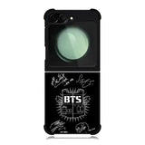 Bangtan Boys Bts Signature Samsung Galaxy Z Flip 6 5G 2024 Case OV7552