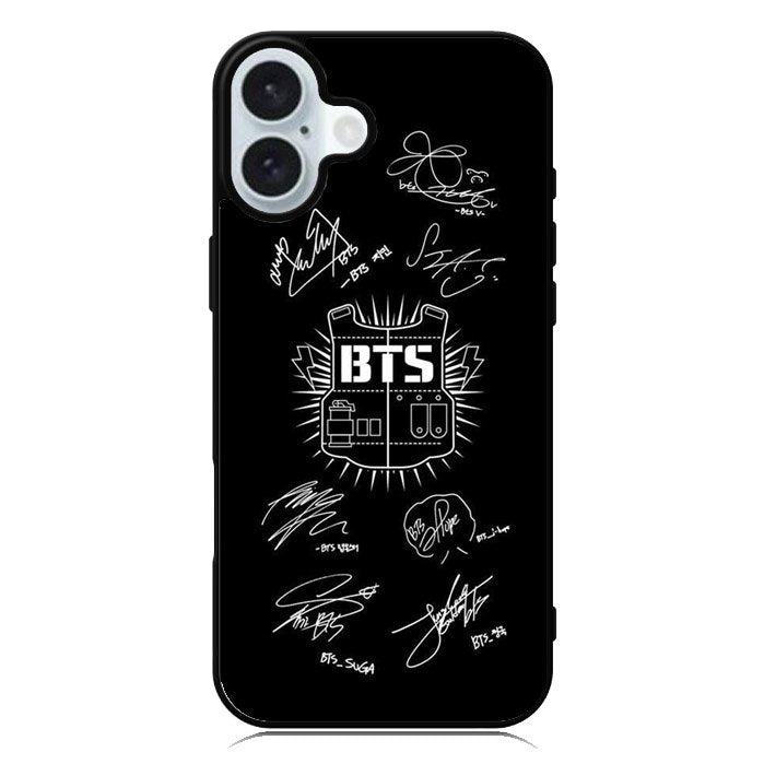 Bangtan Boys Bts Signature iPhone 16 Case QC7552