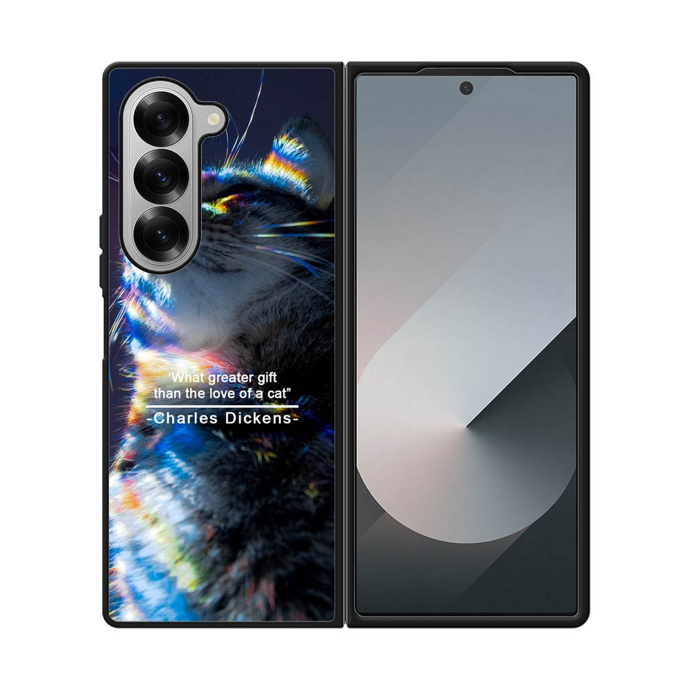 Aesthetic Cat Samsung Galaxy Z Fold 7 5G Case QC7592