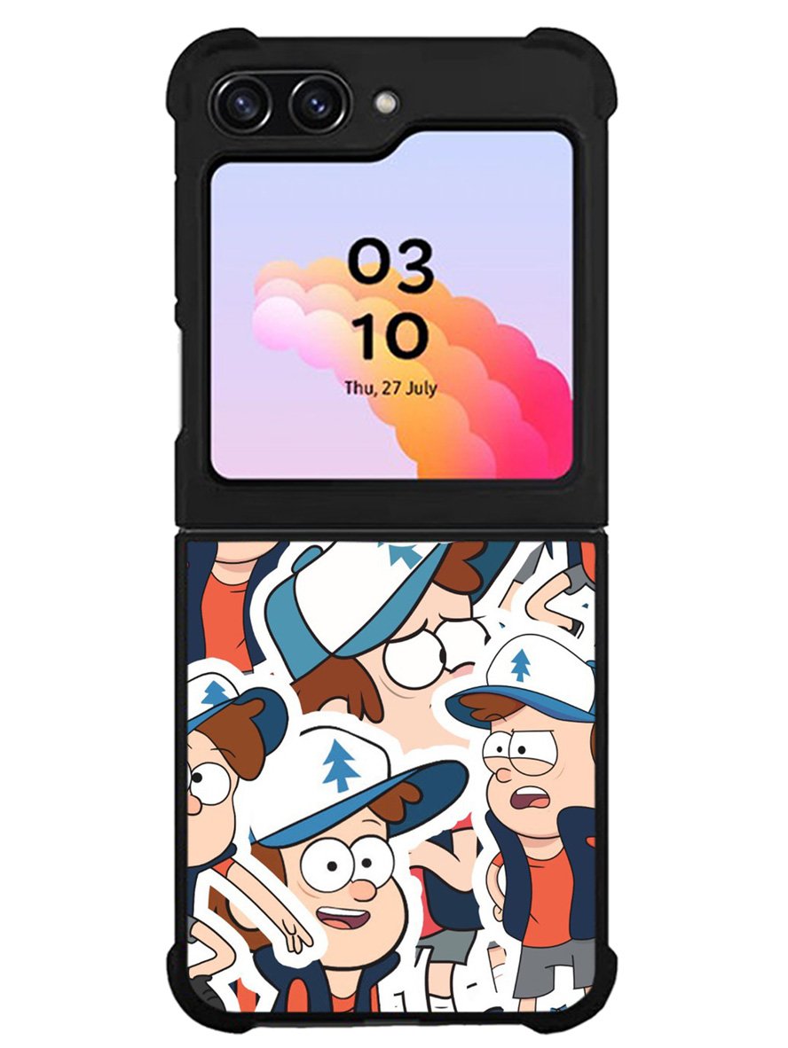 Gravity Falls Pattern Samsung Galaxy Z Flip 5 5G 2023 Case OV7625