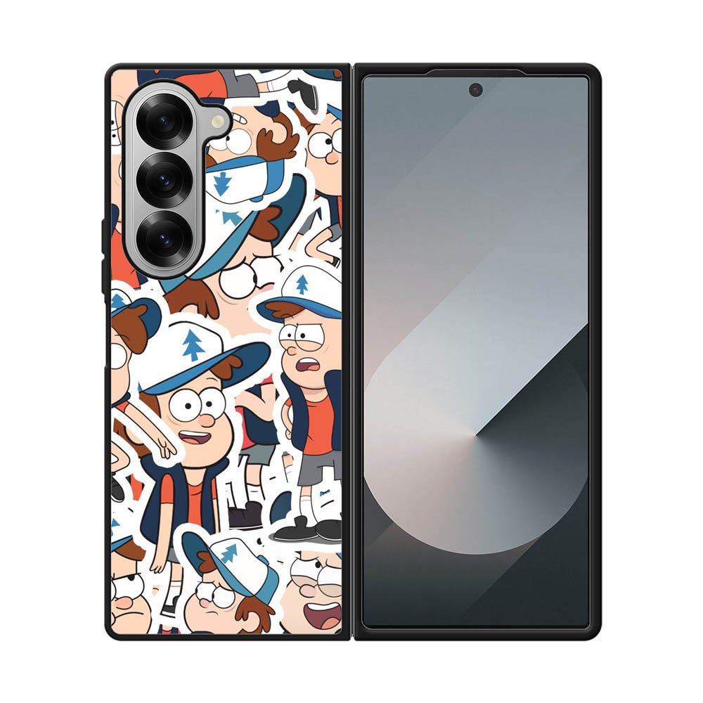 Gravity Falls Pattern Samsung Galaxy Z Fold 7 5G Case QC7625