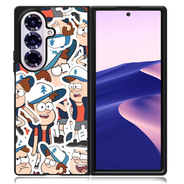 Gravity Falls Pattern Samsung Galaxy Z Fold 7 Case OV7625