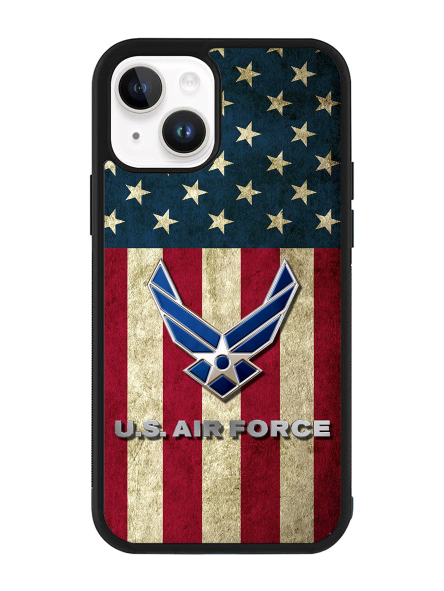 Us Air Force Military Usa Flag iPhone 15 Plus Case OV7589