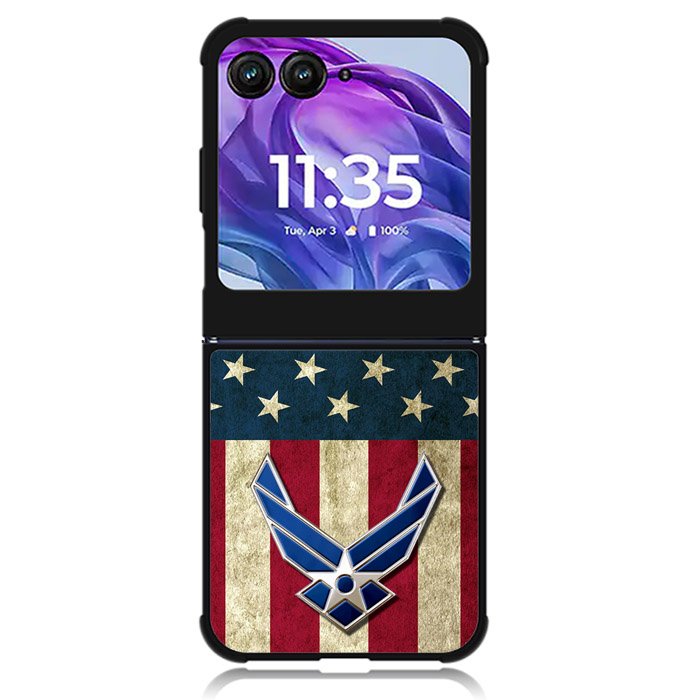 Us Air Force Military Usa Flag Motorola Moto Razr Plus 2024 , Moto Razr+ 2024 Case