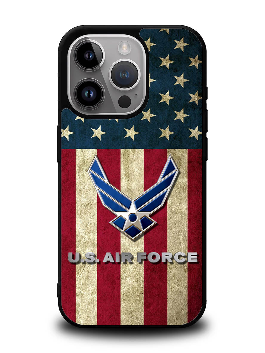 Us Air Force Military Usa Flag iPhone 15 Pro Case