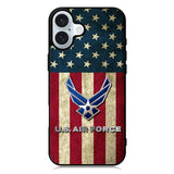 Us Air Force Military Usa Flag iPhone 16 Plus Case