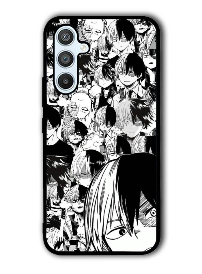 Todoroki Black and White Samsung Galaxy A14 5G Case QC7534