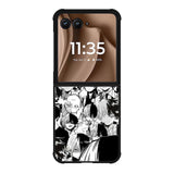 Todoroki Black and White Motorola Moto RAZR Plus 2025 Case OV7534