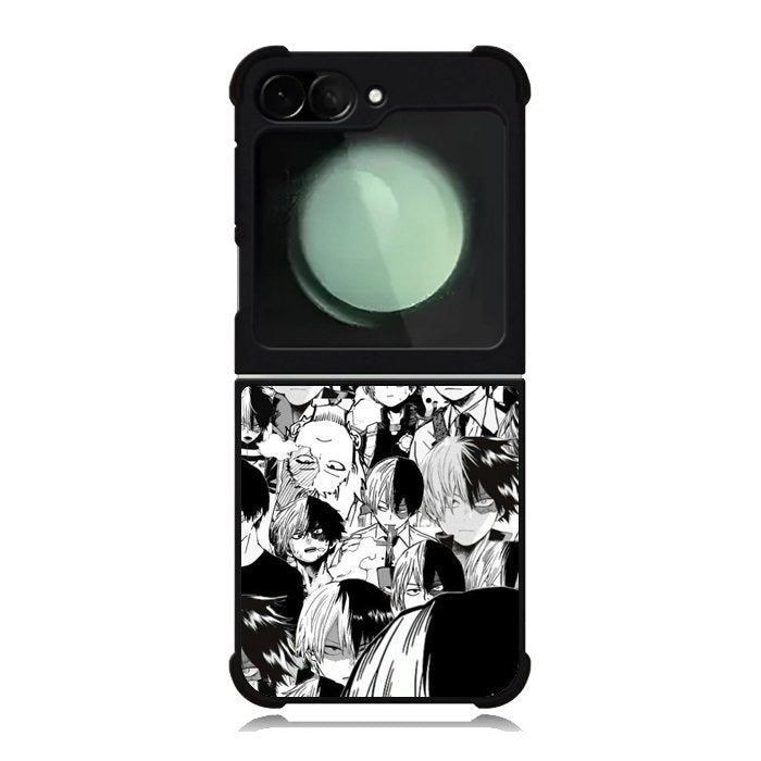 Todoroki Black and White Samsung Galaxy Z Flip 6 5G 2024 Case OV7534