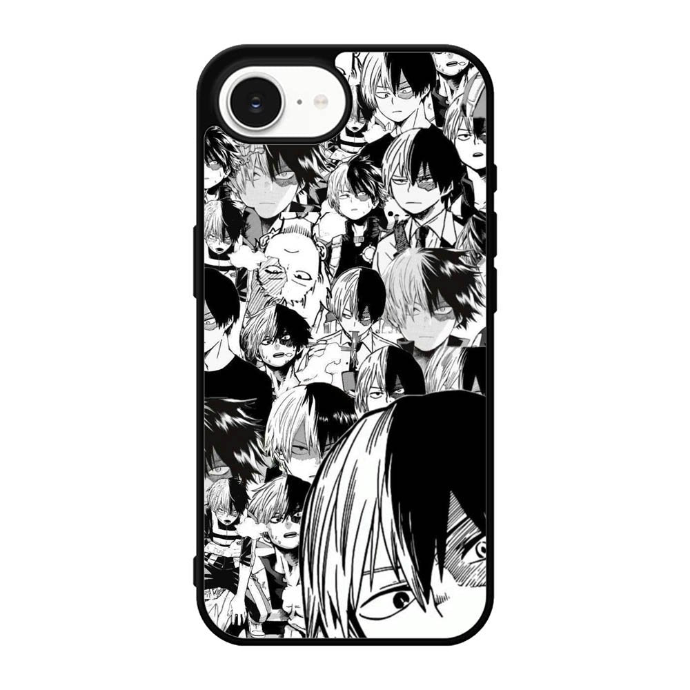 Todoroki Black and White iPhone 17e Case OV7534