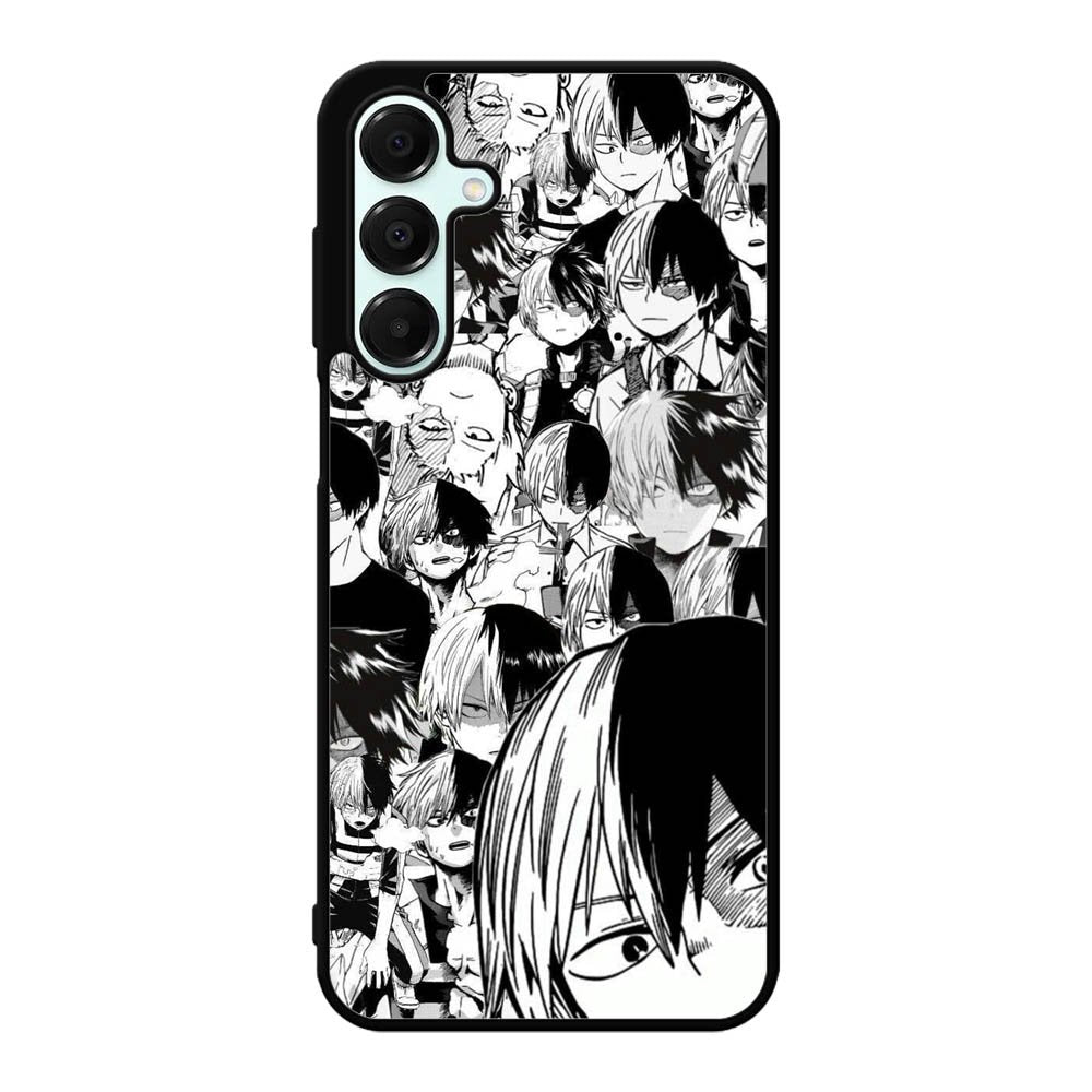 Todoroki Black and White Samsung Galaxy A16 Case OV7534