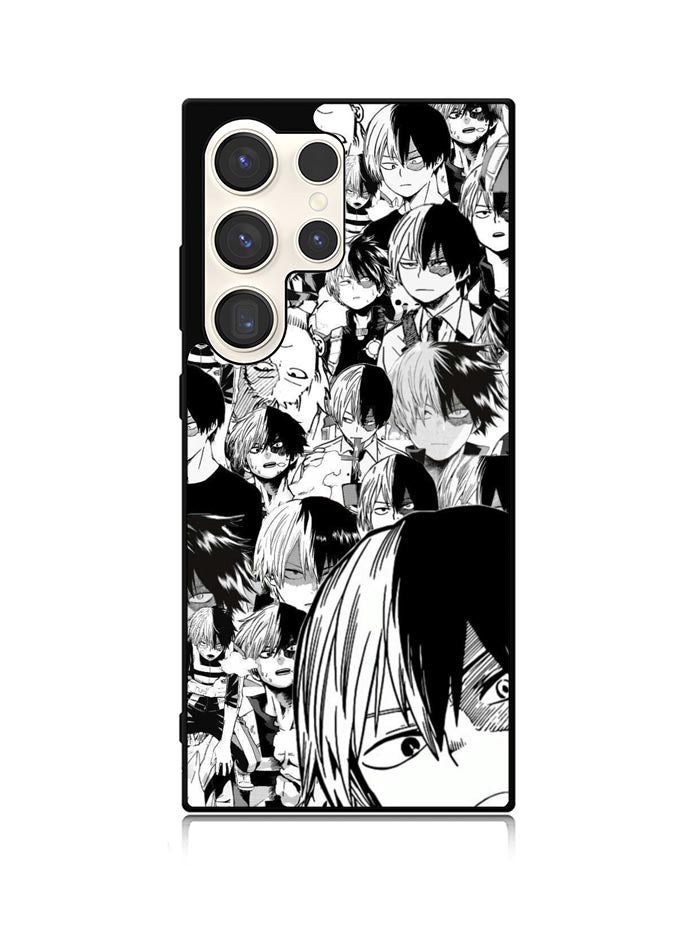 Todoroki Black and White Samsung Galaxy S23 Ultra 5G Case QC7534