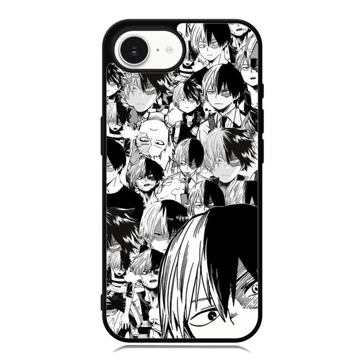 Todoroki Black and White iPhone 16e Case OV7534