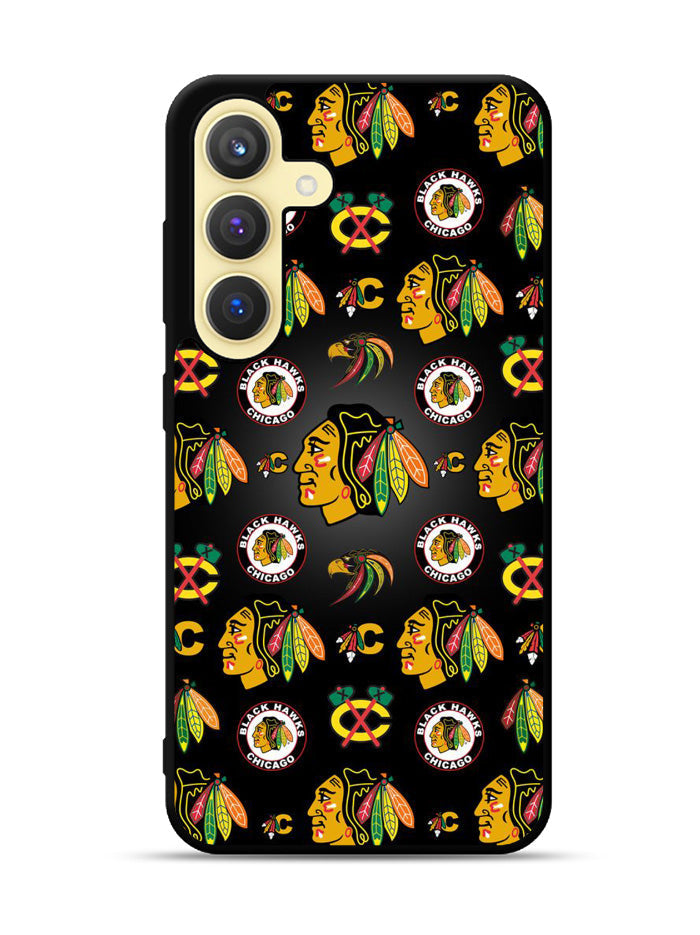 Chicago Blackhawks Pattern Samsung Galaxy S25 Plus 5G , Samsung Galaxy S25+ 5G Case OV7420