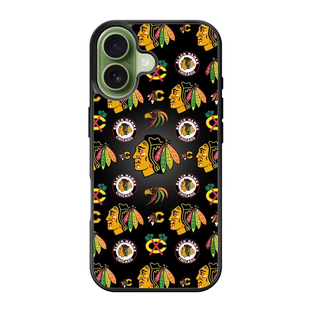 Chicago Blackhawks Pattern iPhone 17 Case QC7420