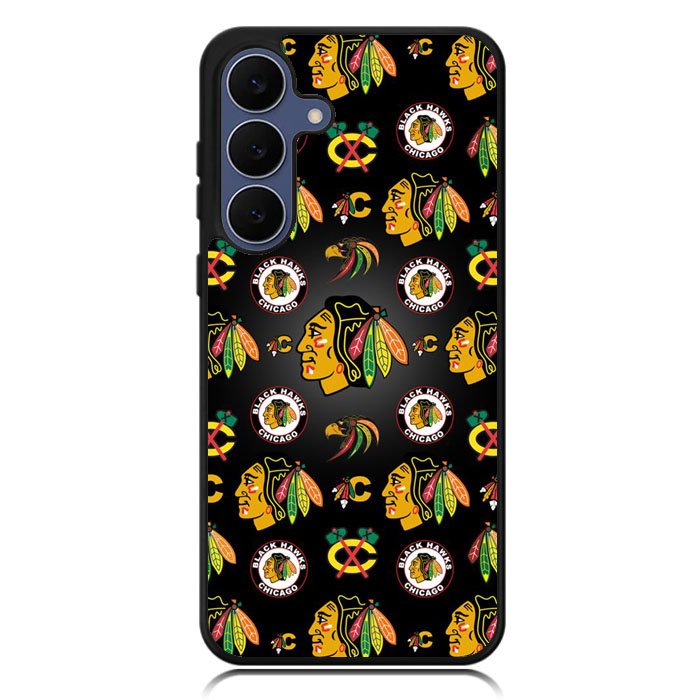 Chicago Blackhawks Pattern Samsung Galaxy S25 FE Case OV7420