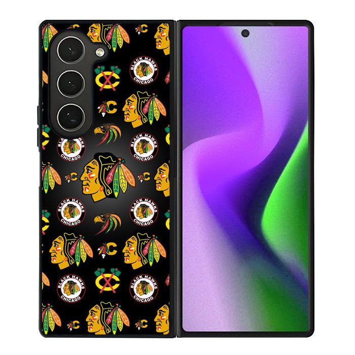 Chicago Blackhawks Pattern Samsung Galaxy Z Fold 6 5G 2024 Case OV7420