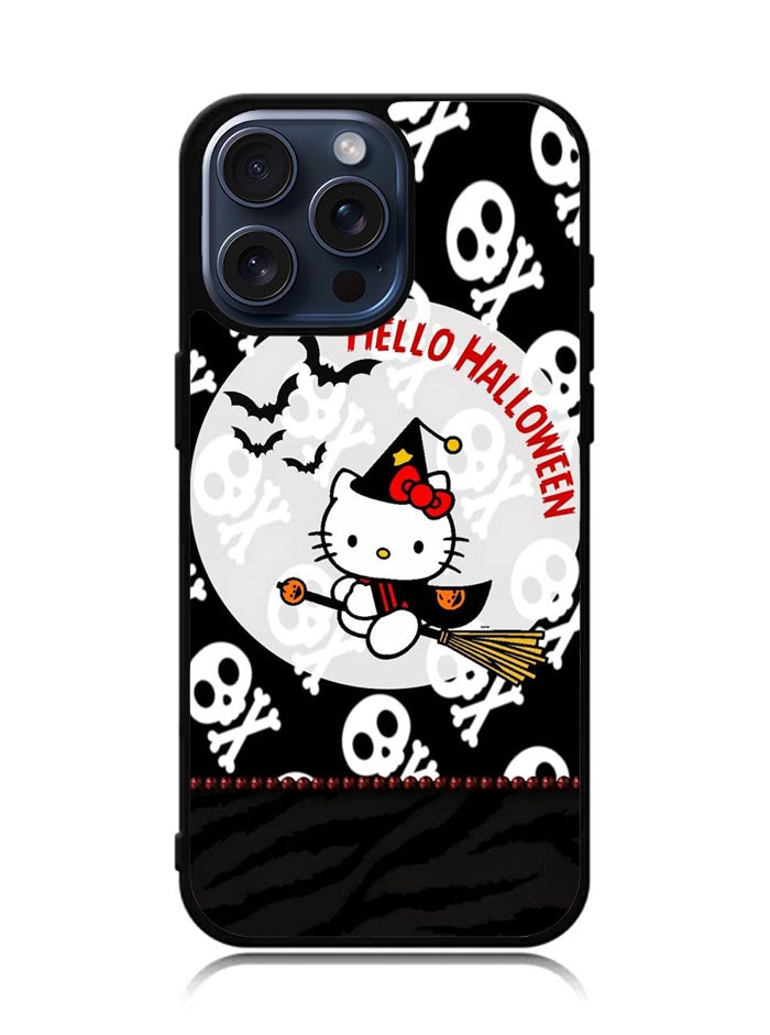 Hello Halloween Kitty iPhone 15 Pro Max Case