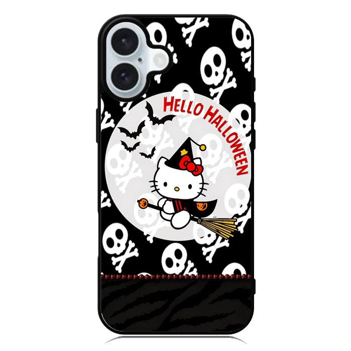 Hello Halloween Kitty iPhone 16 Plus Case