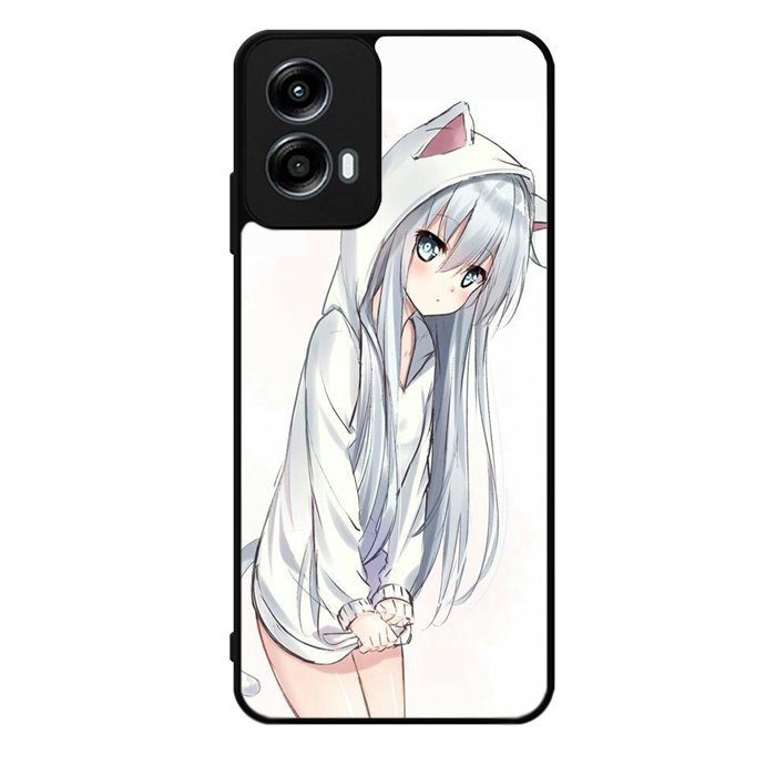 Anime Girl Sketch Motorola Moto G Play 2024 Case OV9638