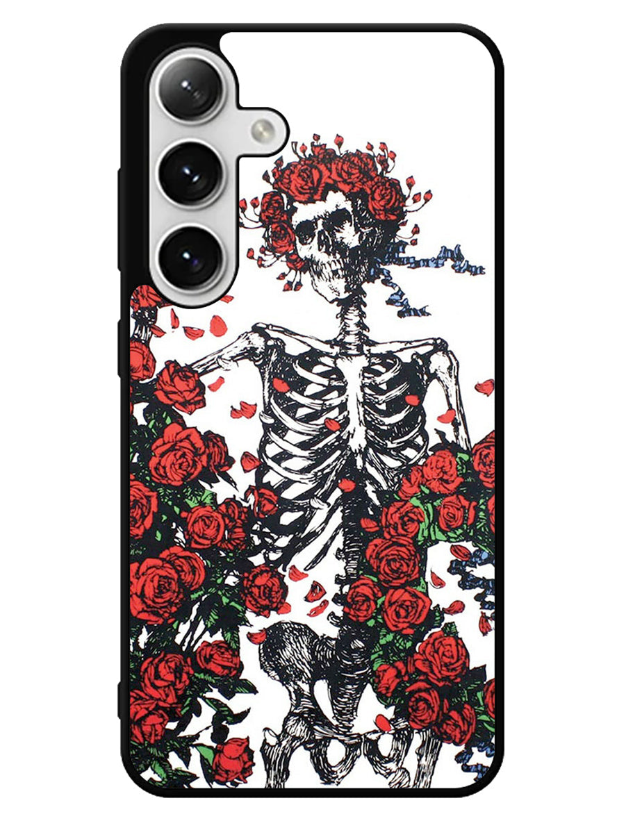 Grateful Dead Bones And Roses Samsung Galaxy S25 5G Case