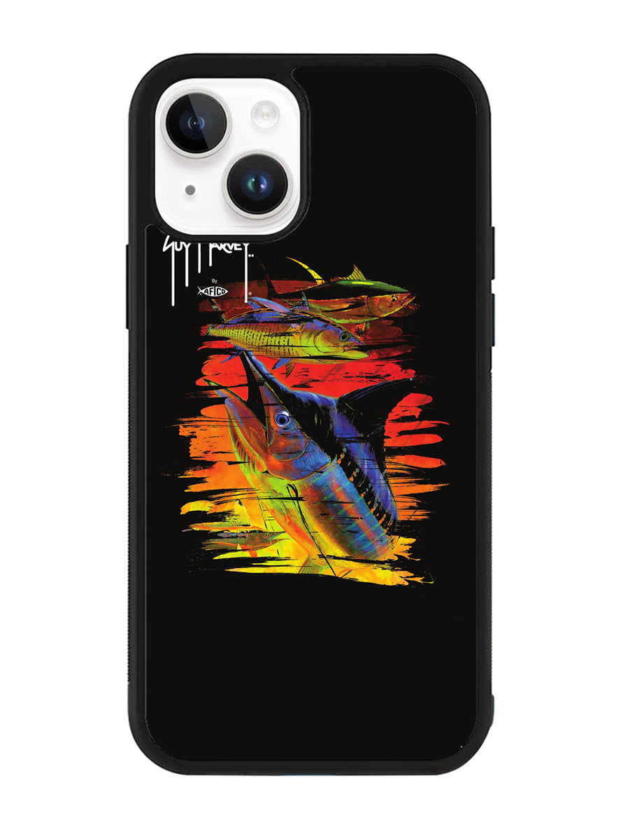 Guy Harvey Island Marlin Boat iPhone 14 Case QC9626