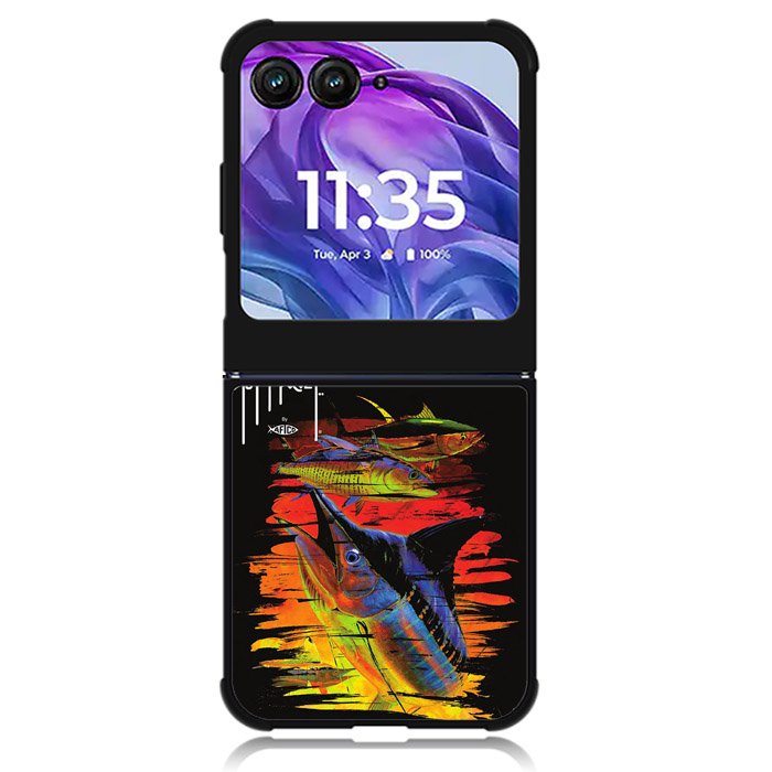Guy Harvey Island Marlin Boat Motorola Moto Razr Plus 2024 , Moto Razr+ 2024 Case OV9626