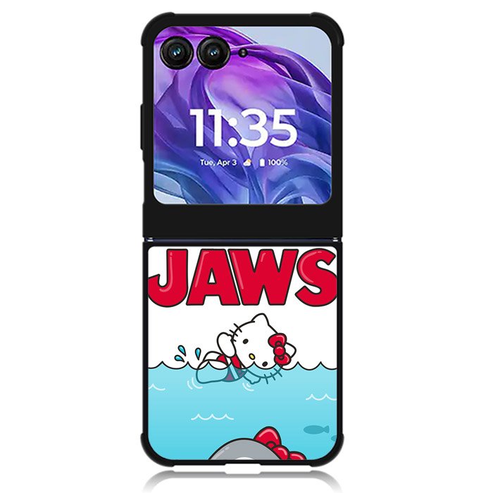 Jaws Hello Kitty Motorola Moto Razr Plus 2024 , Moto Razr+ 2024 Case