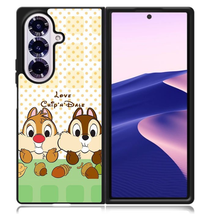 Love Chip And Dale Samsung Galaxy Z Fold 7 Case OV9633