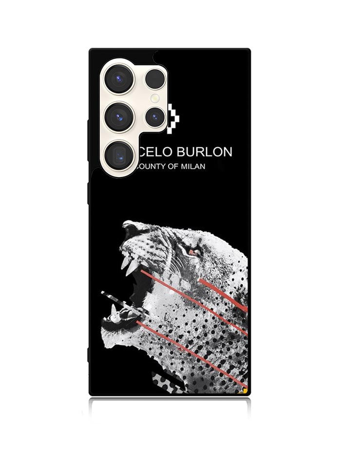 Marcelo Burlon Tiger Samsung Galaxy S23 Ultra 5G Case QC9634