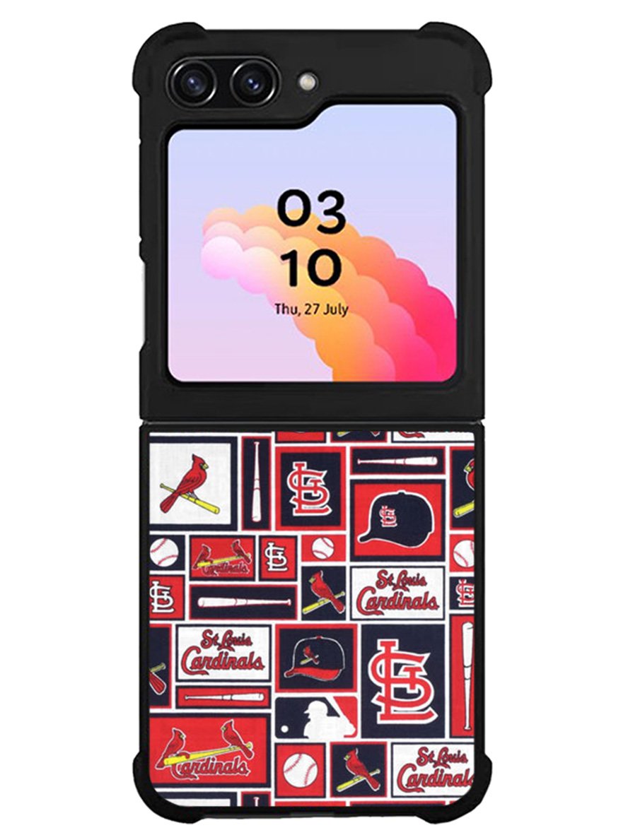 St Louis Cardinals Baseball Doodle Log Samsung Galaxy Z Flip 5 5G 2023 Case OV9600