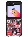 St Louis Cardinals Baseball Doodle Log Samsung Galaxy Z Flip 5 5G 2023 Case OV9600