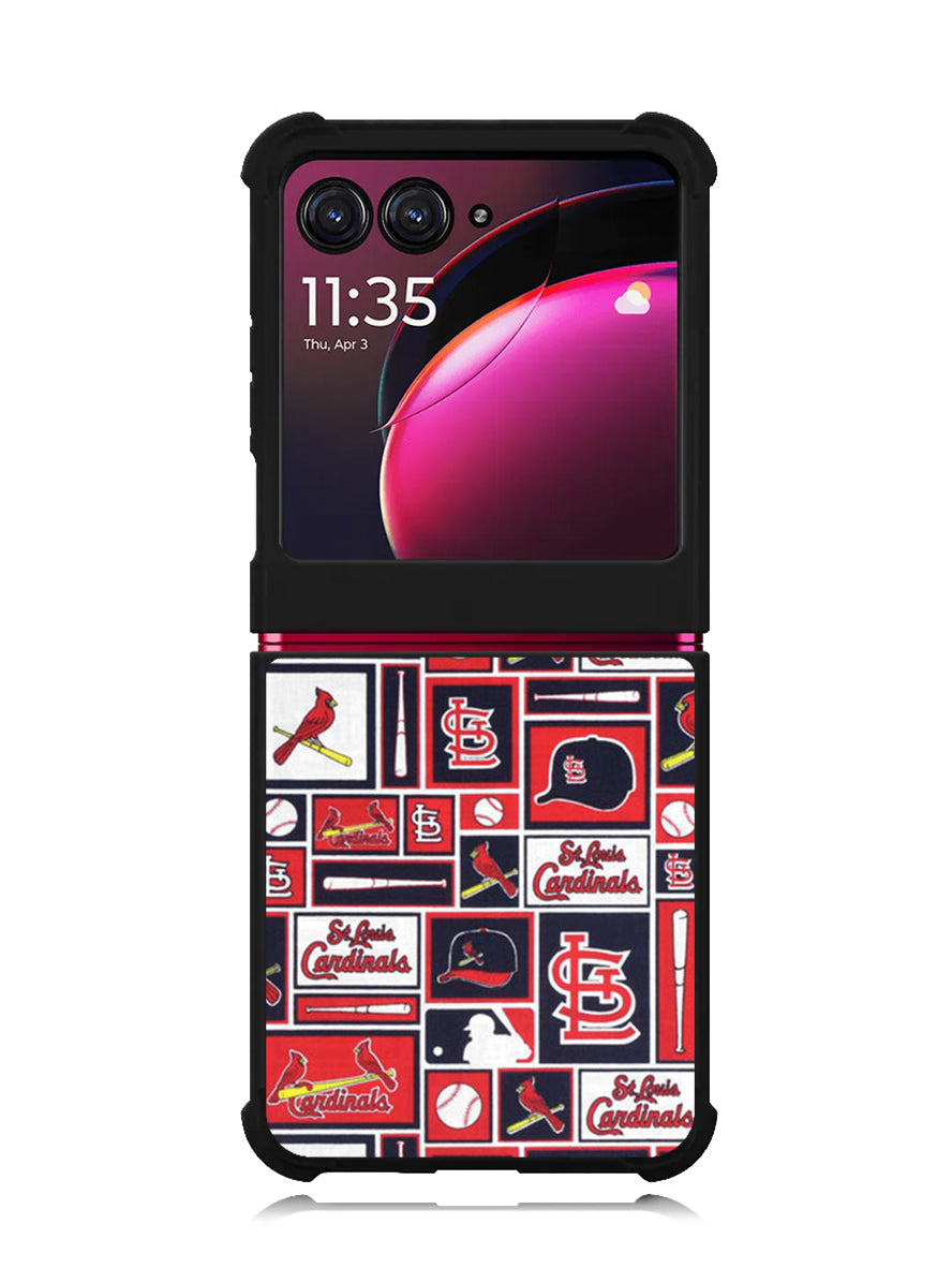 St Louis Cardinals Baseball Doodle Log Motorola Moto Razr Plus 2023 , Moto Razr+ 2023 Case OV9600