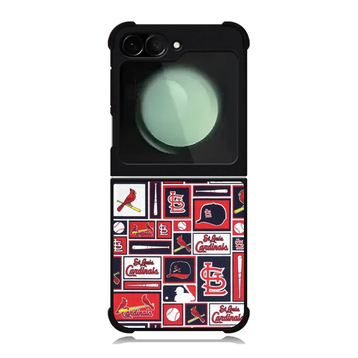 St Louis Cardinals Baseball Doodle Log Samsung Galaxy Z Flip 6 5G 2024 Case OV9600