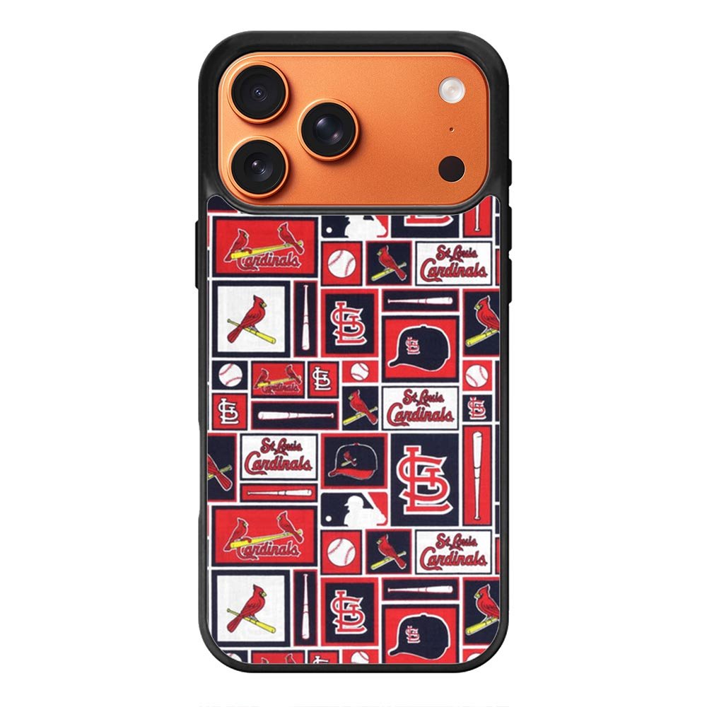 St Louis Cardinals Baseball Doodle Log iPhone 17 Pro Max Case OV9600