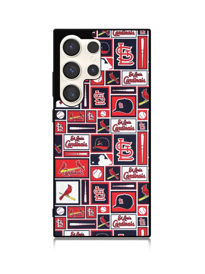 St Louis Cardinals Baseball Doodle Log Samsung Galaxy S25 Ultra 5G Case QC9600