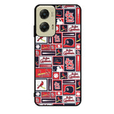 St Louis Cardinals Baseball Doodle Log Motorola Moto G Stylus 5G 2024 Case OV9600