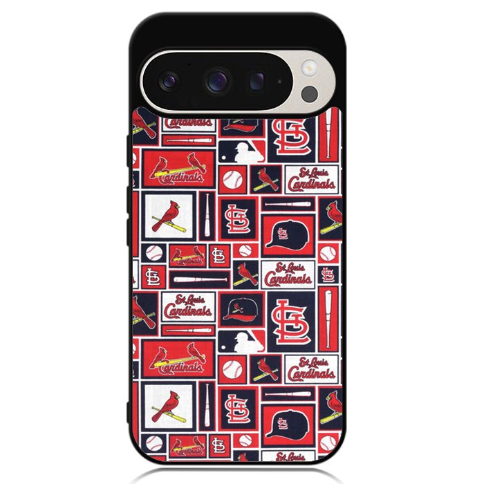 St Louis Cardinals Baseball Doodle Log Google Pixel 9 Pro XL Case OV9600