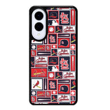 St Louis Cardinals Baseball Doodle Log Samsung Galaxy S25 Edge 5G Case OV9600