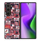 St Louis Cardinals Baseball Doodle Log Samsung Galaxy Z Fold 6 5G 2024 Case OV9600