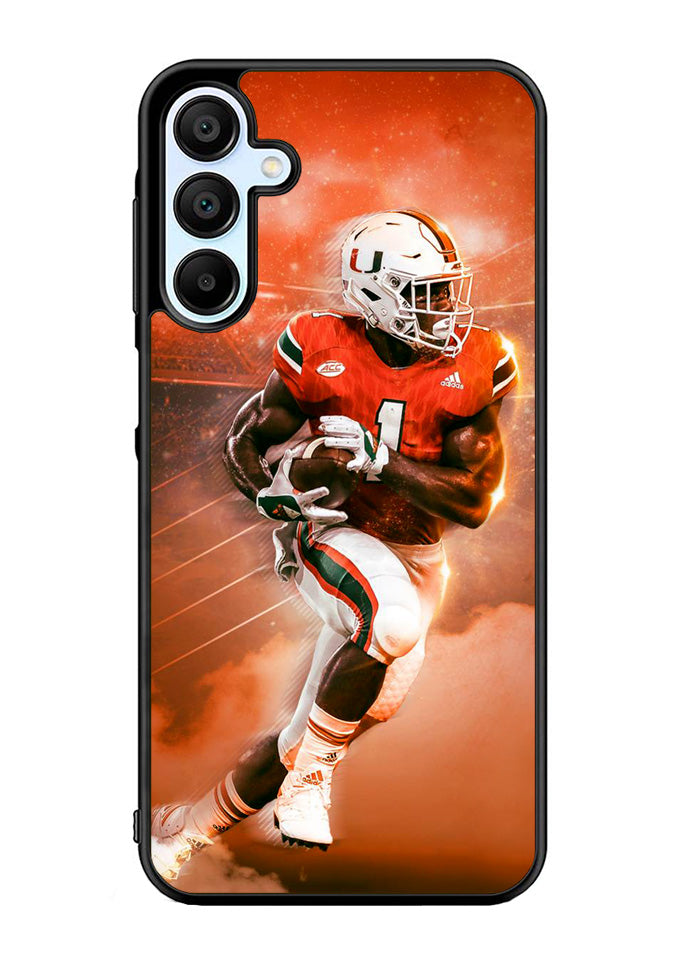 University of Miami Footbal Samsung Galaxy A15 5G Case OV9597