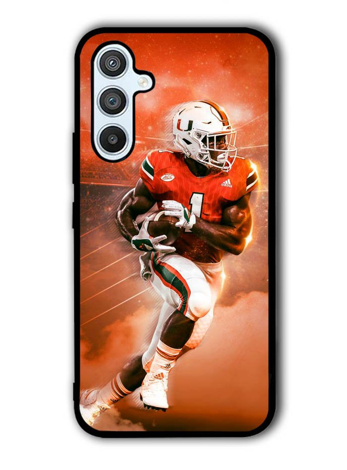University of Miami Footbal Samsung Galaxy A14 5G Case QC9597